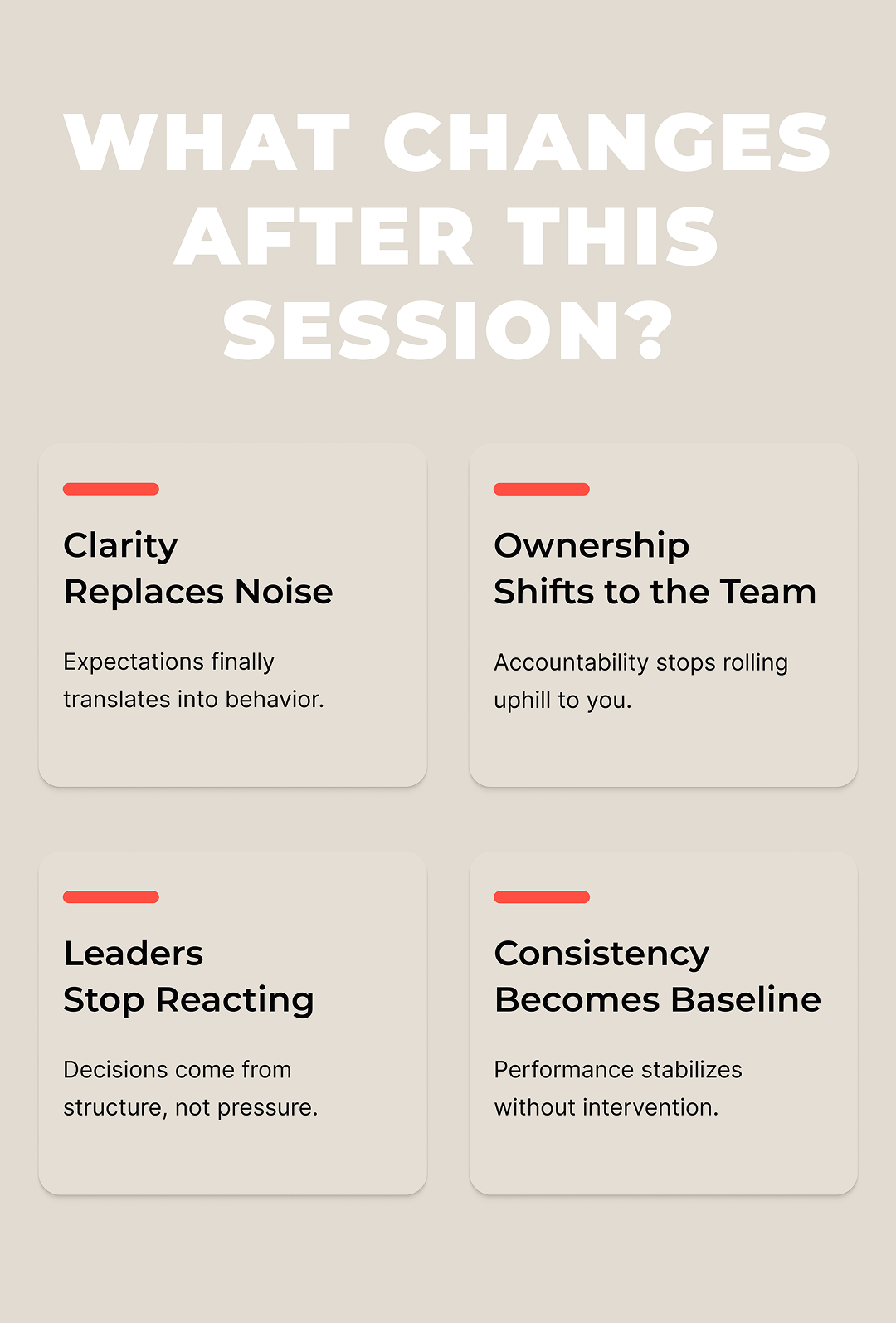 What Changes What Changes